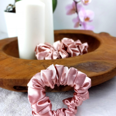 Scrunchies - gumička malá (ružová)
