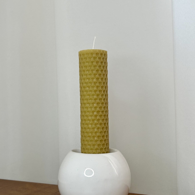 Sviečka z včelieho vosku 12x3,5cm