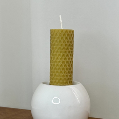 Sviečka z včelieho vosku 8x3cm