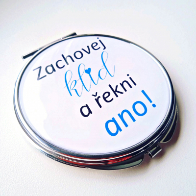zrkadielko pre nevestu Zachovaj kľud a povedz ÁNO, text v slovenčine