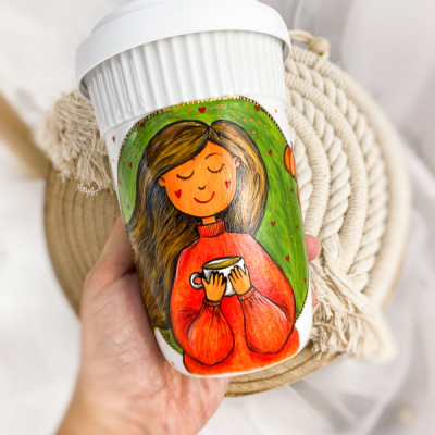 Cestovný hrnček - Pumpkine spice latte - jesenná