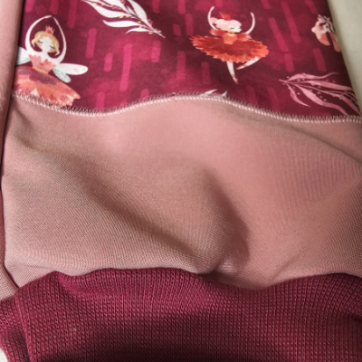 Ružové softshellové nohavice s balerínami