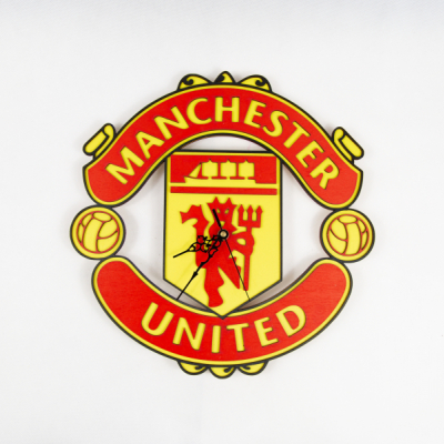Drevené hodiny - Manchester United