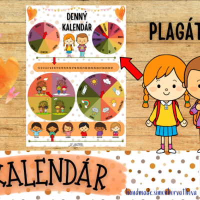Denný kalendár pre deti, Kalendár, Ročné obdobia, Emócie, Počasie (Súbor PDF)