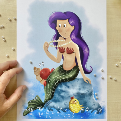 Morská panna- print
