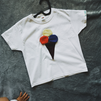 Zmrzlina - tričko na učenie farieb