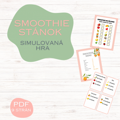 Sprav si smoothie - simulovaná hra v PDF