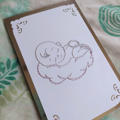 Magic card - bábätko v oblakoch 
