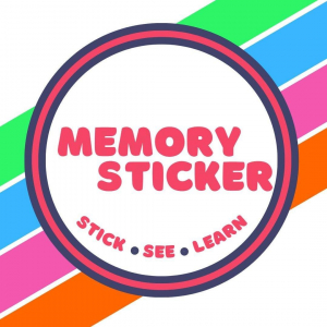 Anglické a Nemecké edukačné nálepky Memory sticker